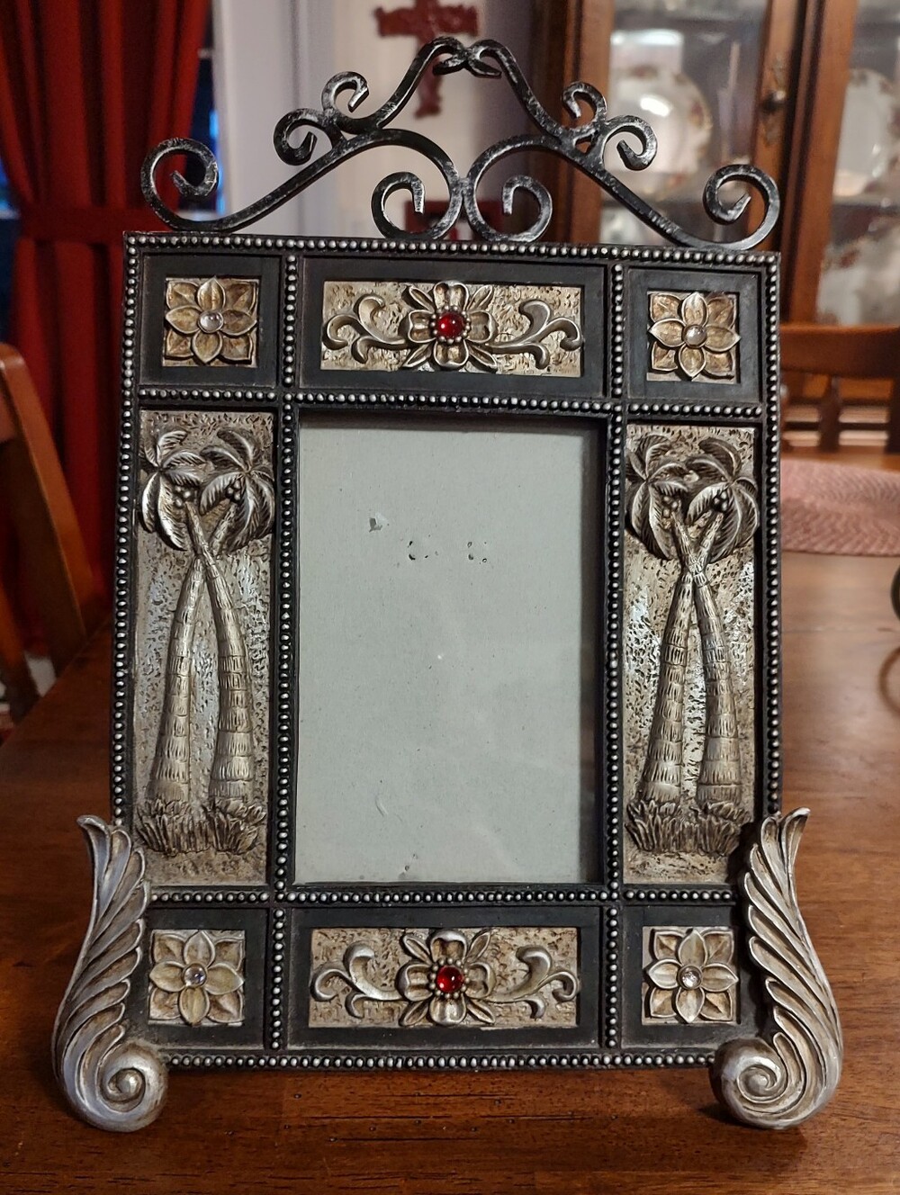Ornate Palm Tree Decorative Photo Frame